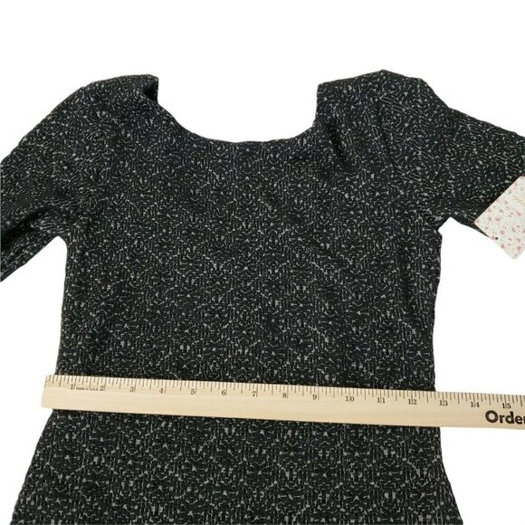 Free People Dress Womens Small Black Lady Pucker Bodycon Mini Scoop Back NWT - Picture 12 of 13